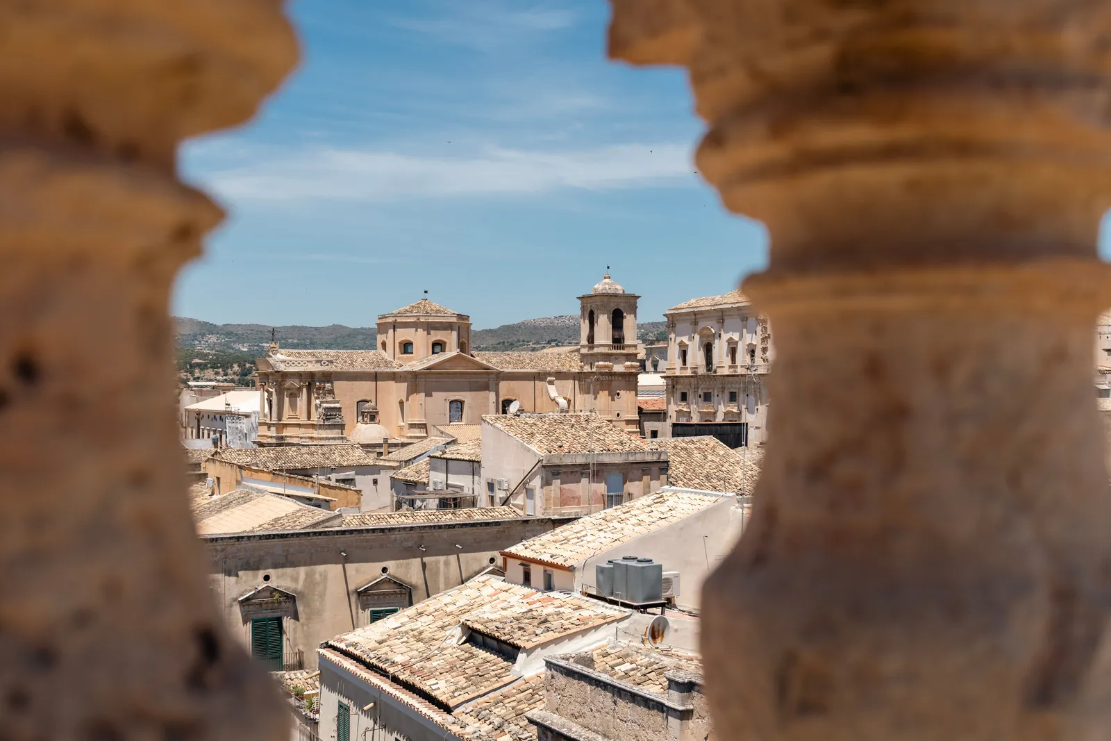 The golden baroque stone facades of Noto, rebuilt after the 1693 earthquake