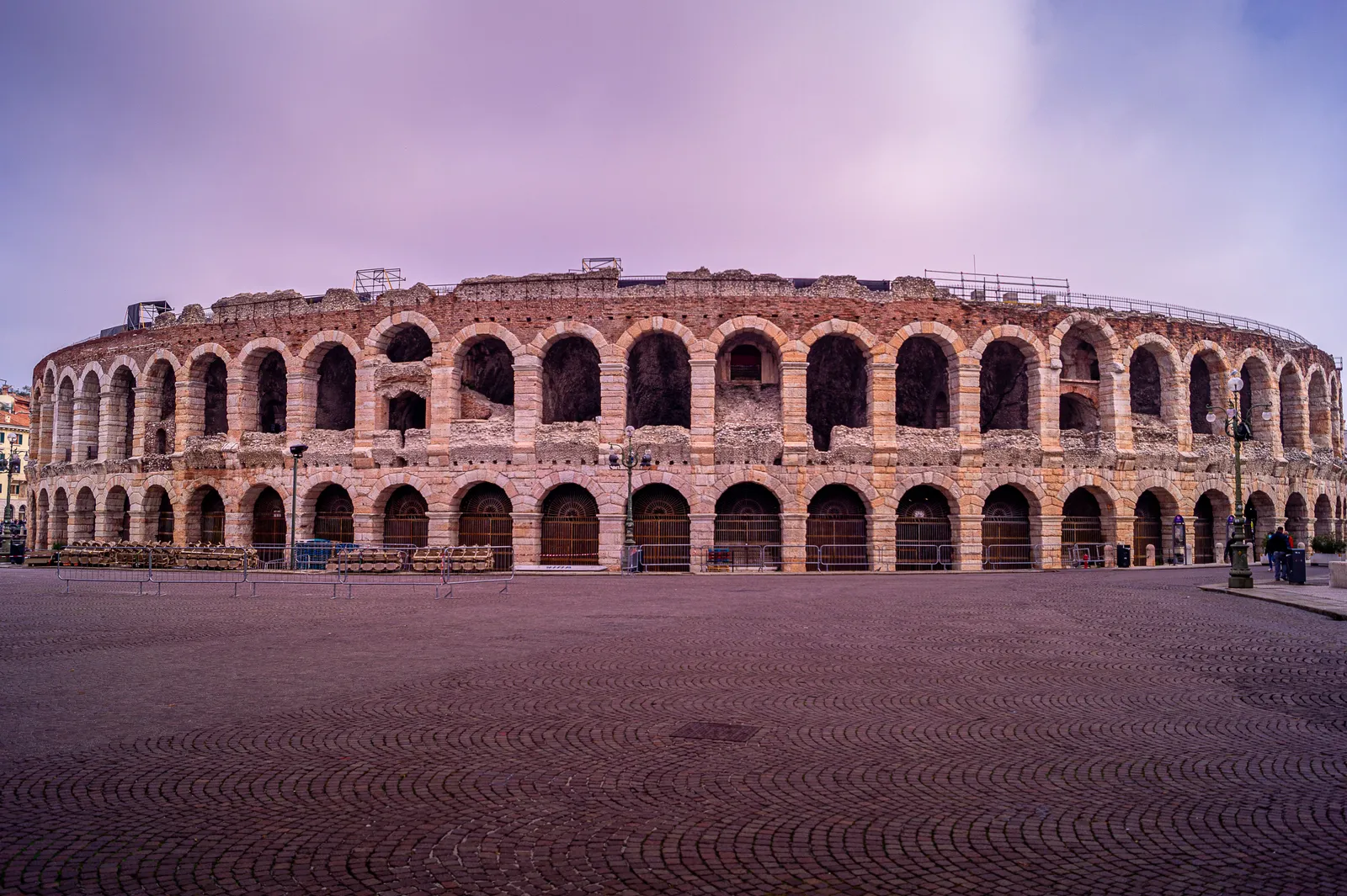 The Roman arena amphitheatre in the main square of Verona, Italy
